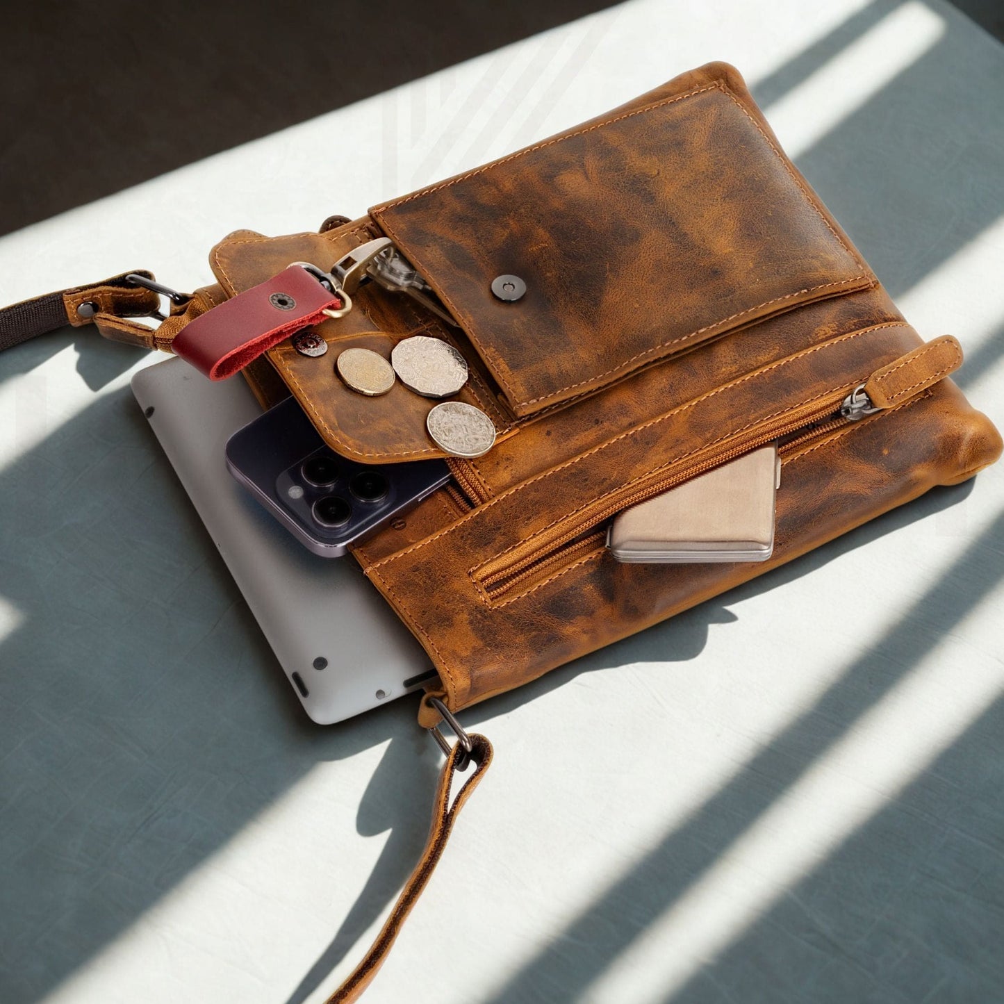 Leather Crossbody bag for women lifestyle 2