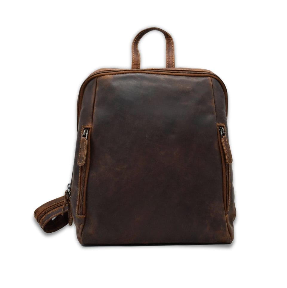 Leather Backpack Sandal Mia- Wax Pull-up Leather