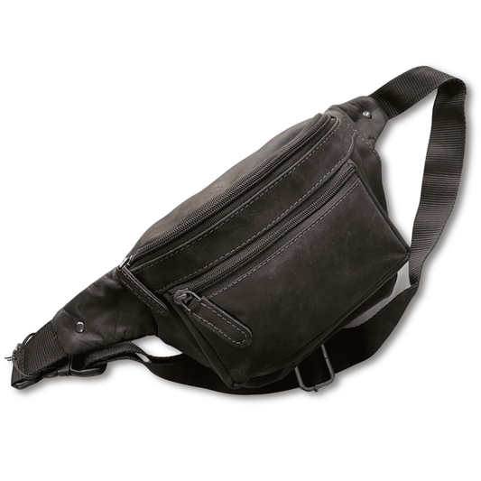 Leather Bum Bag Dark Brown - KALGHI