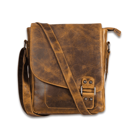 KALGHI Shoulder Bag Leather Shoulder Bag Camel - Harry