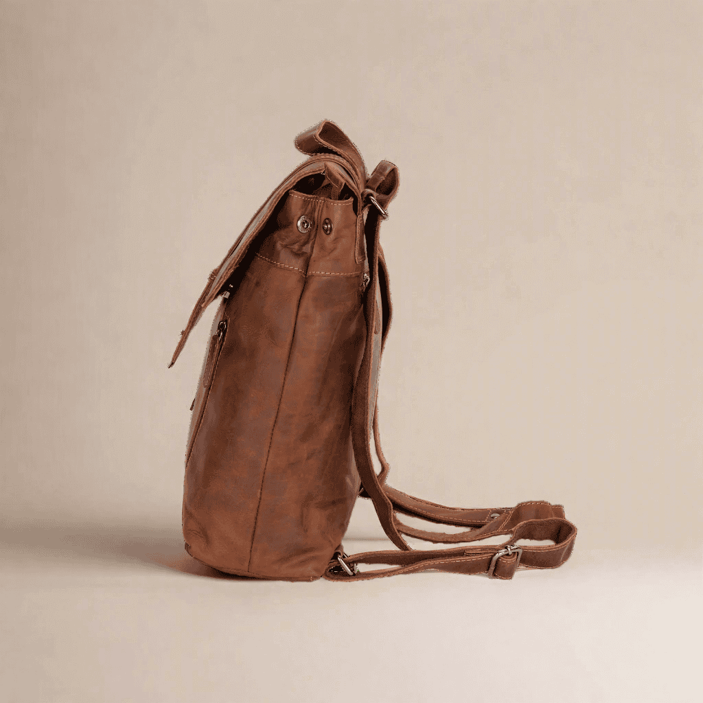 Convertible Leather Backpack For Women