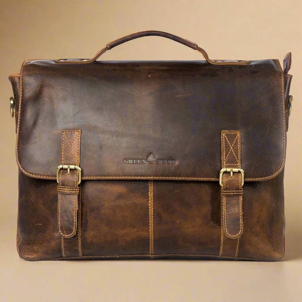 Leather Laptop Bag Leeland