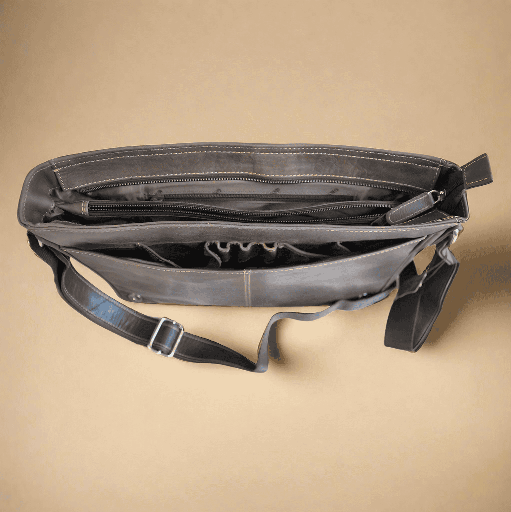 Brown Leather Laptop Bag
