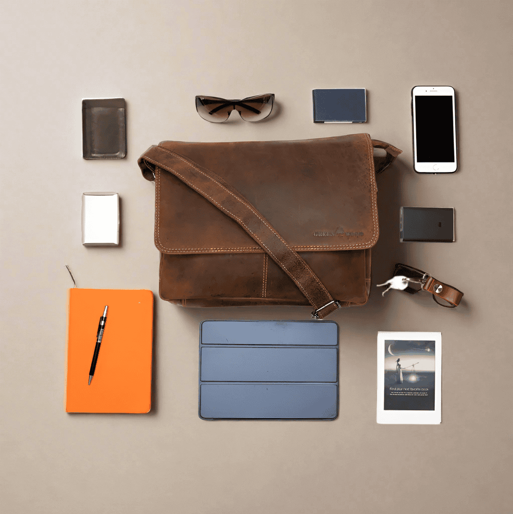 Leather Messenger Bag Sandal