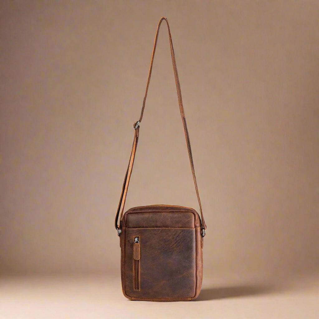 Leather Shoulder Bag - Unisex