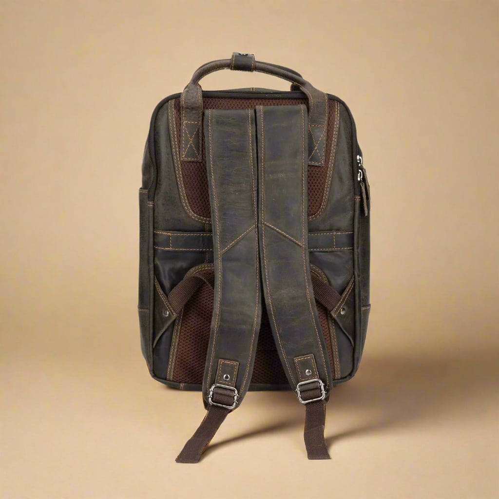 Leather Backpack Micky - Dark Brown