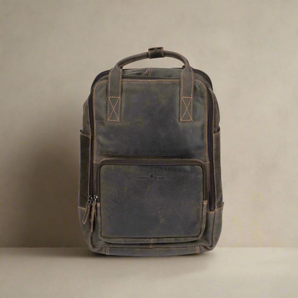 Leather Backpack Micky - Dark Brown