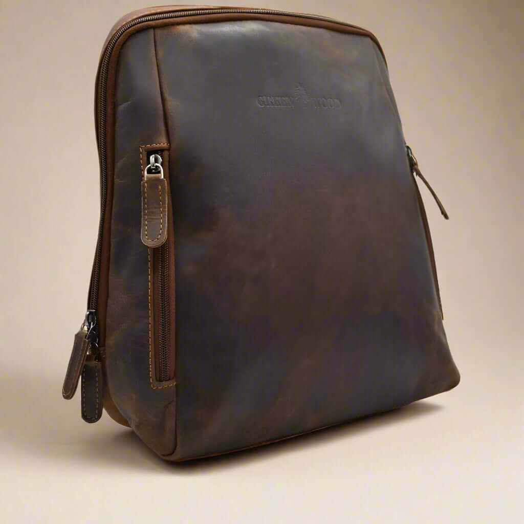 Leather Backpack Sandal Mia- Wax Pull-up Leather