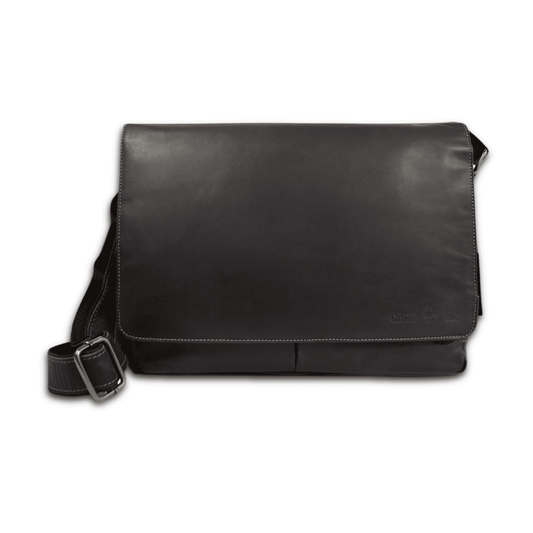 Leather Laptop Bag Dark Brown