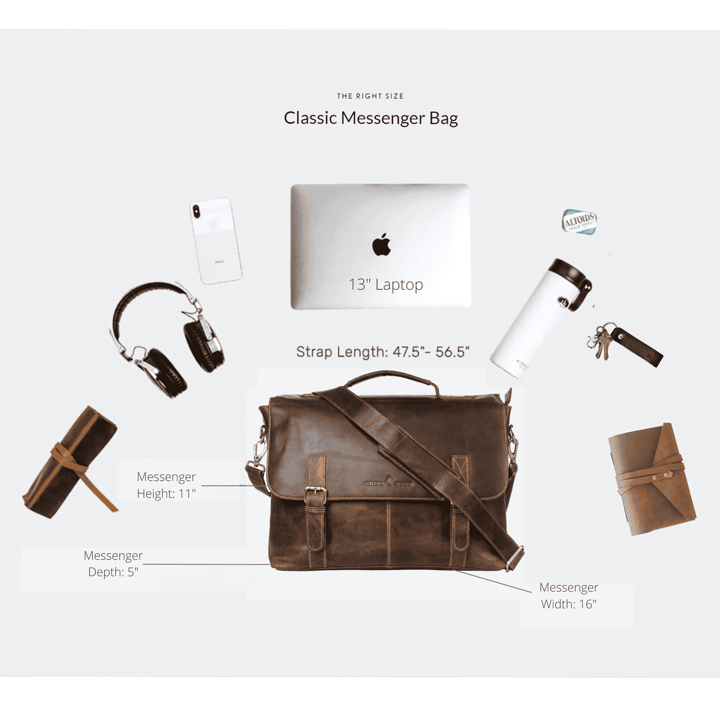 Leather Laptop Bag Leeland