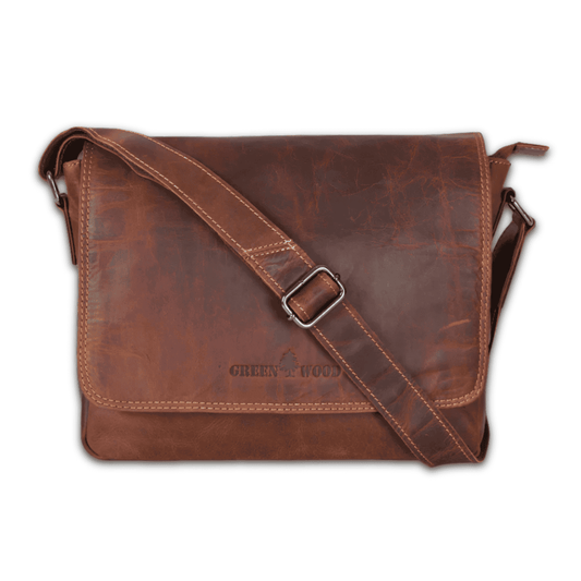 Leather Messenger Bag Mini 11" Sandal