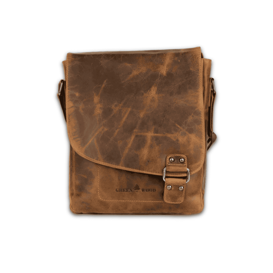 Leather Shoulder Bag Camel
