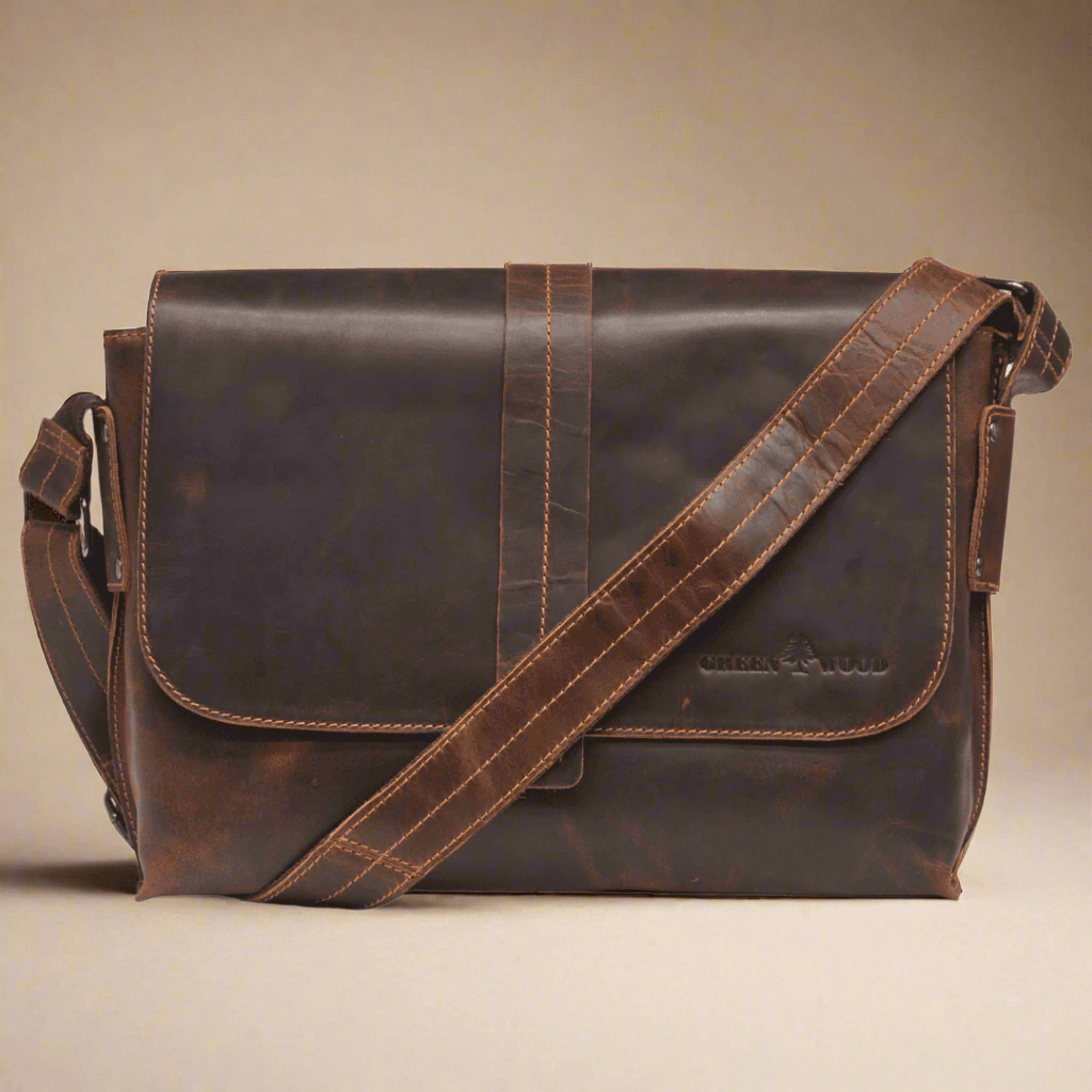 Leather Messenger Bag Sandal