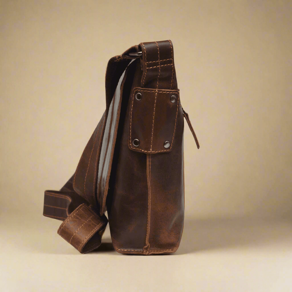 Leather Messenger Bag Sandal