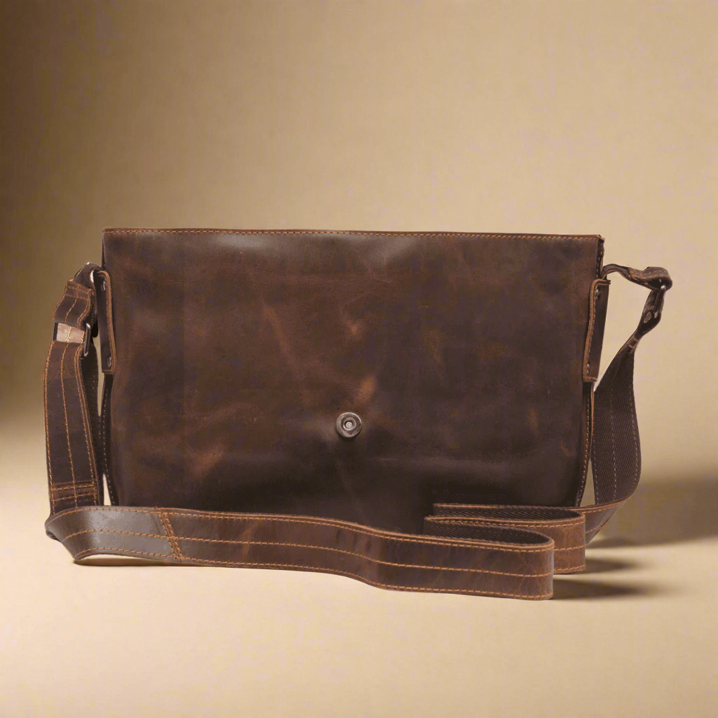 Leather Messenger Bag Sandal