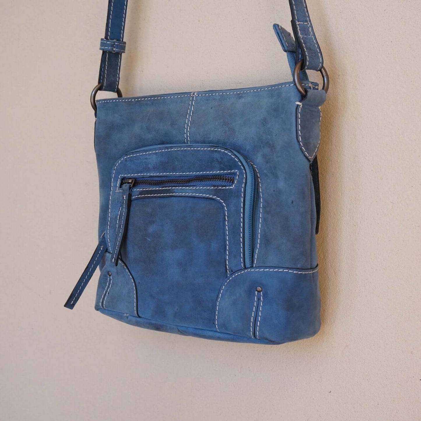 Stella Crossbody Bag, BLUE - KALGHI SATCHEL KALGHI