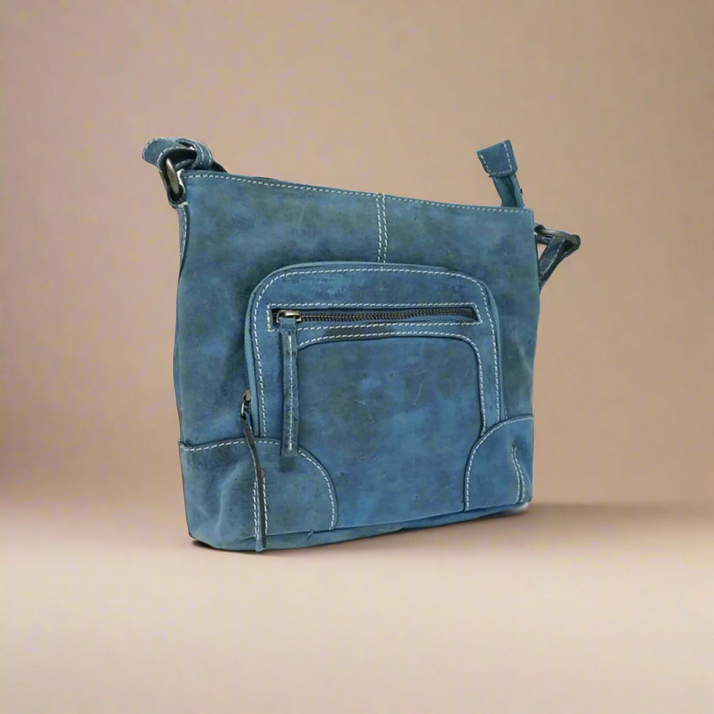 Stella Crossbody Bag, BLUE - KALGHI SATCHEL KALGHI
