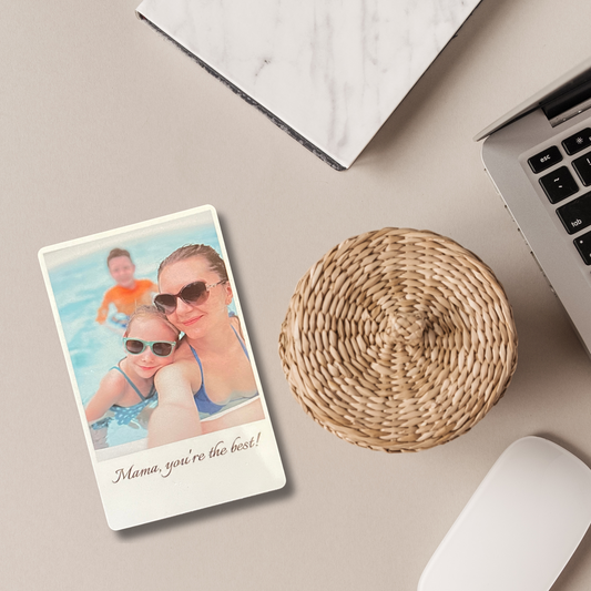 Unforgettable Moments: Personalized Photo Wallet Card for Mom