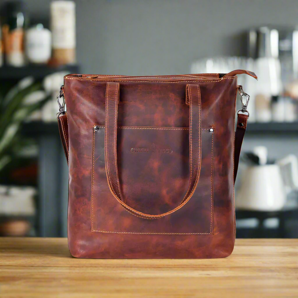 Leather Tote Bag Sandal