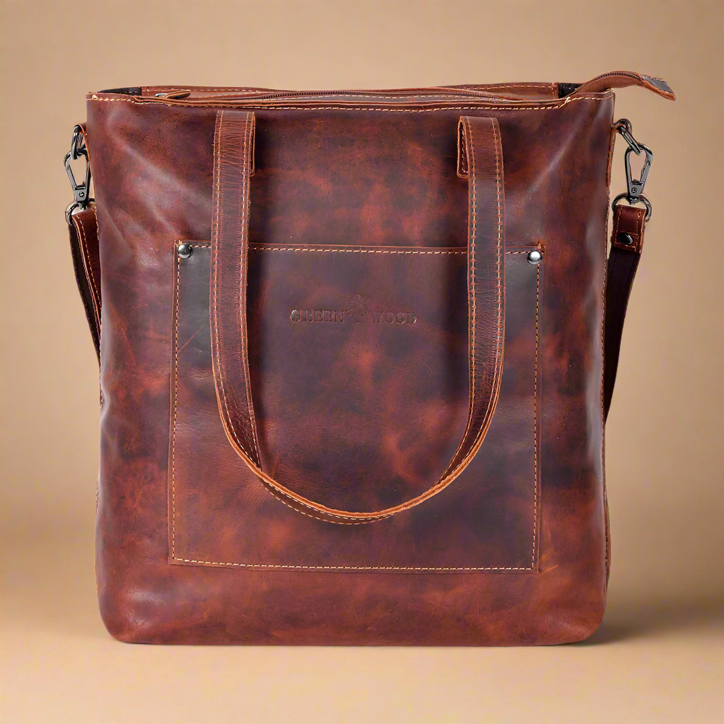 Leather Tote Bag Sandal