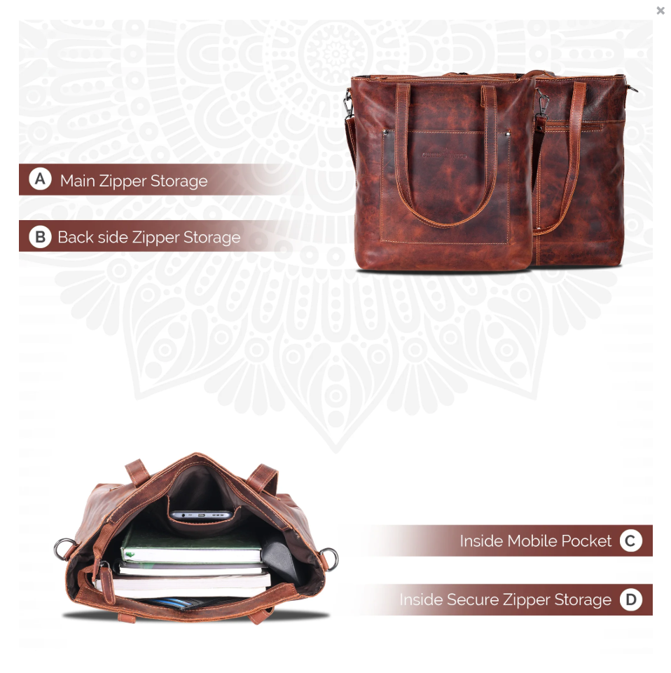 Leather Tote Bag Sandal