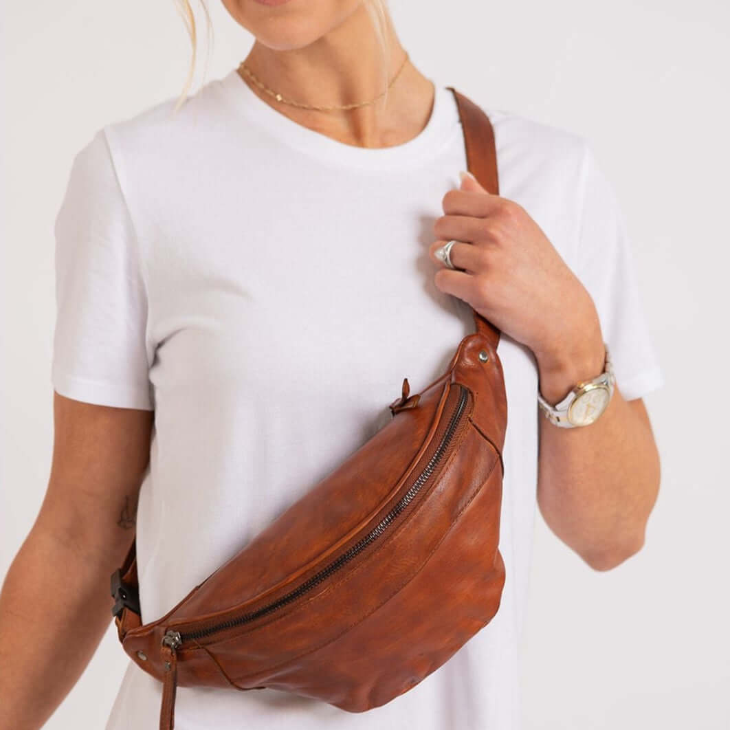 KALGHI Fanny Packs Womens Leather Waist Bag | Fanny Pack