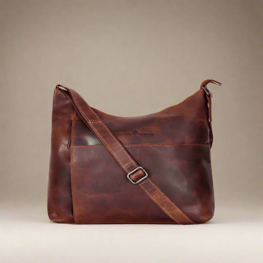 Leather Shoulder Bag Leena - Sandal