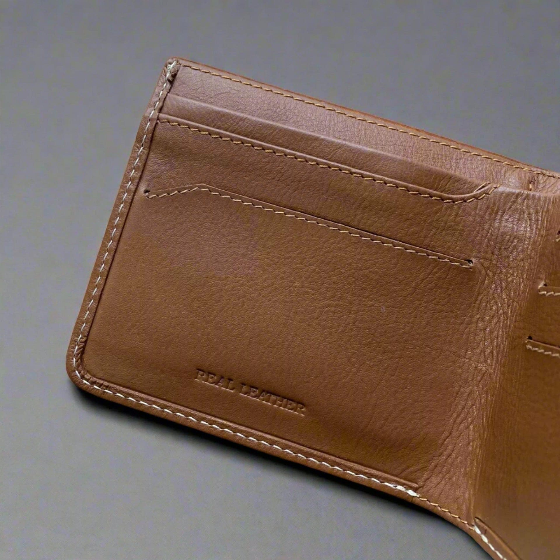 Personalised Slim Leather Wallet for Men