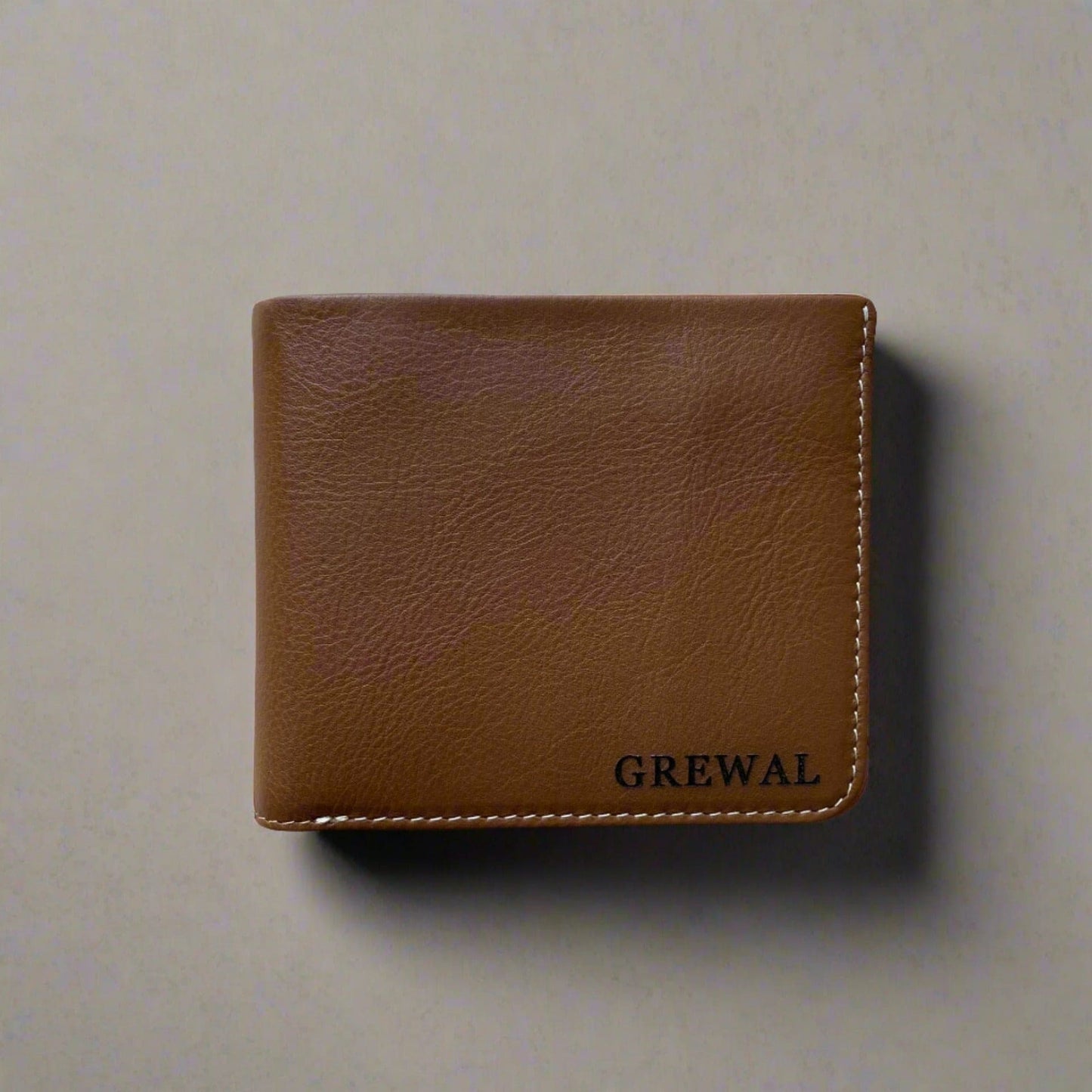 Personalised Slim Leather Wallet for Men