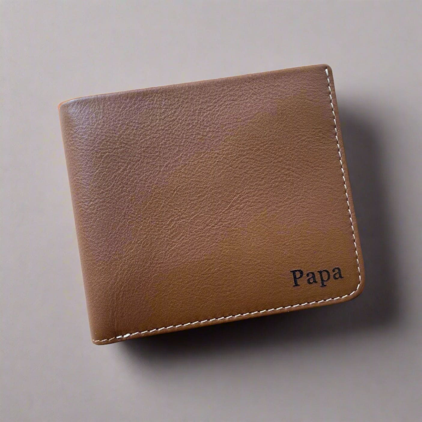 Personalised Slim Leather Wallet for Men