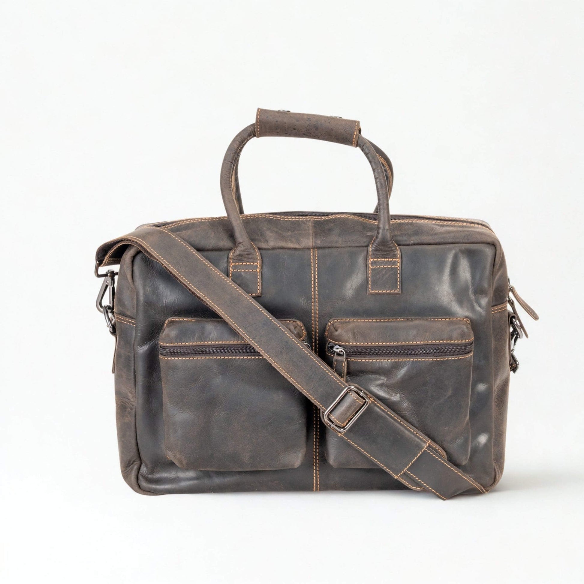 Brown Leather Laptop Bag Robert 