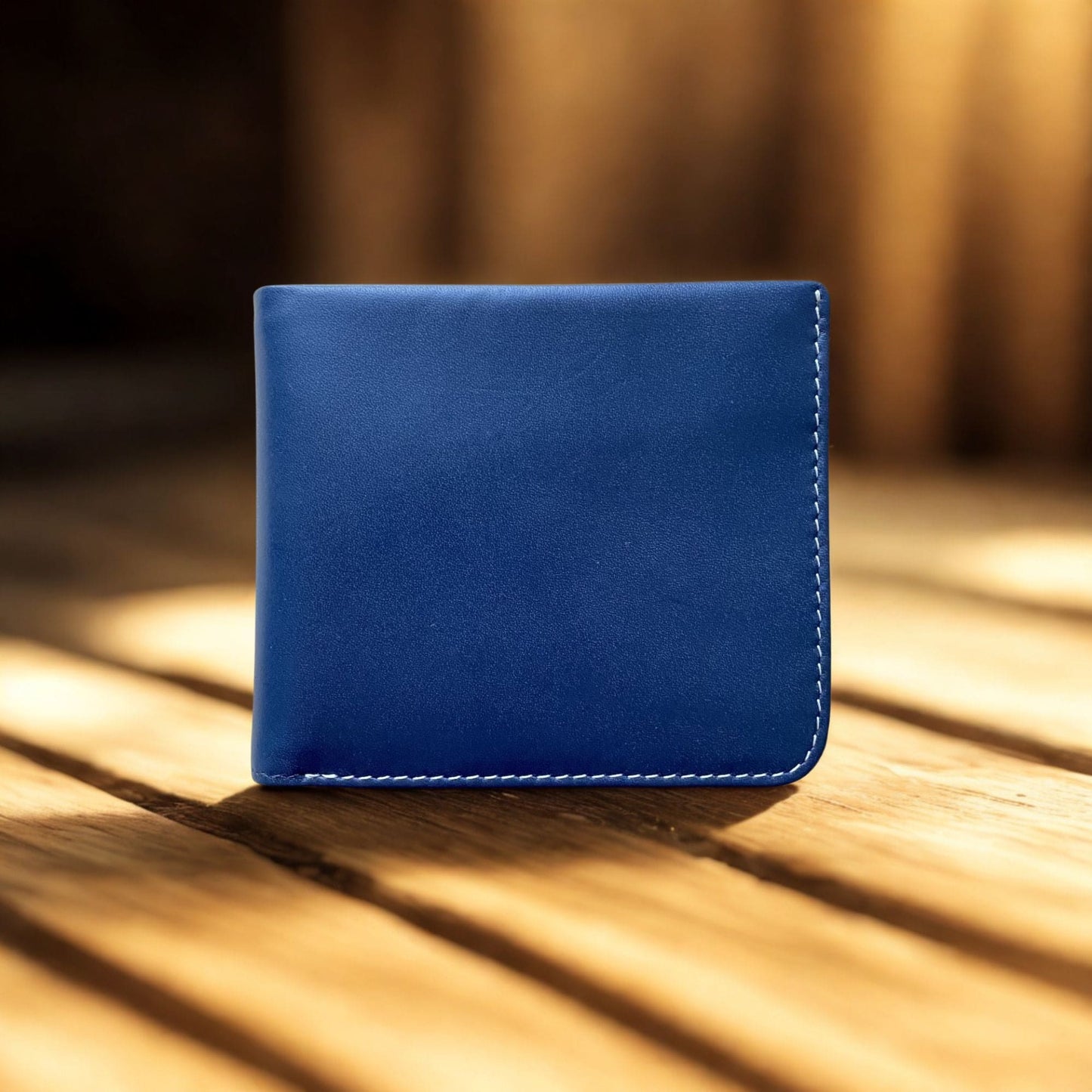 Men Leather Wallet blue