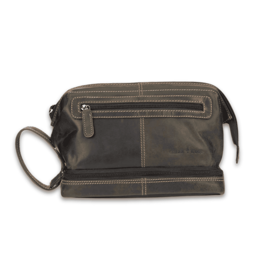 KALGHI Toiletry Bag Leather Toiletry Bag- Brown