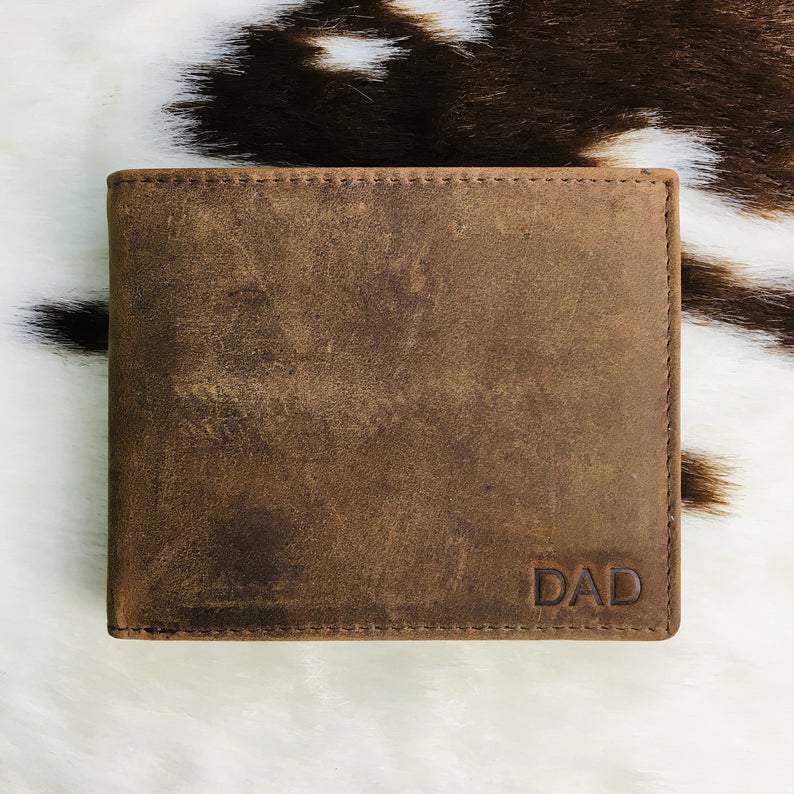 Personalised Photo Vintage Leather Wallet - KALGHI LEATHER