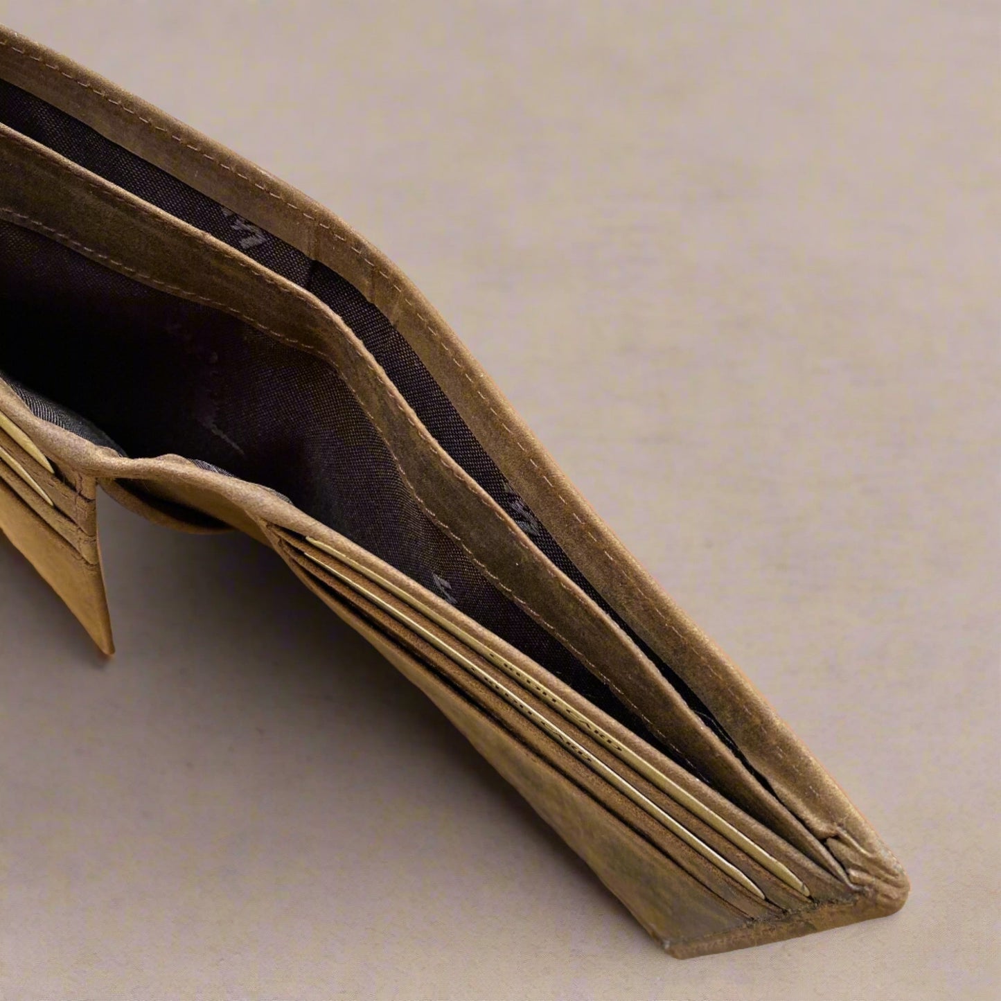Personalised Brown Vintage Leather Wallet WALLET KALGHI   