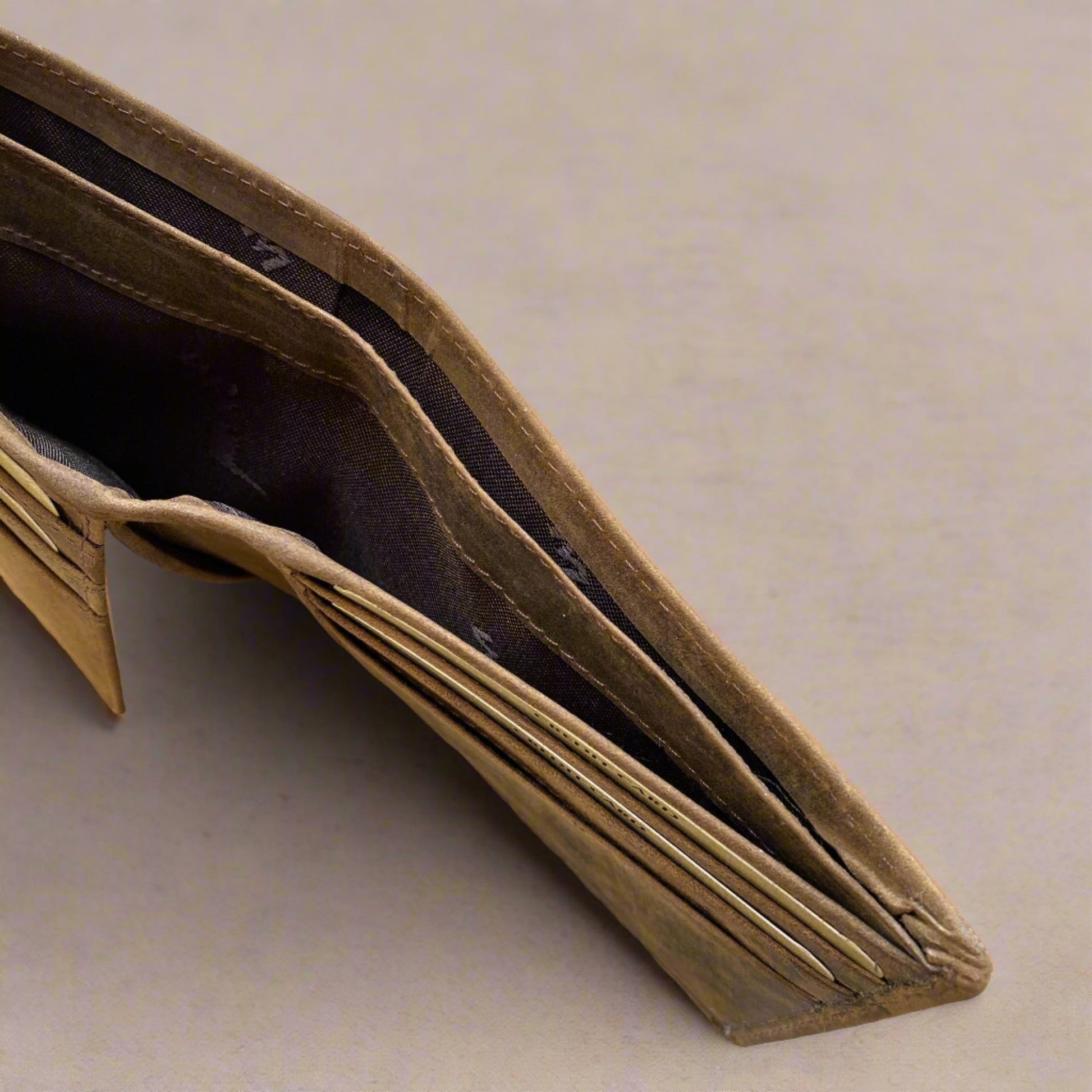 Personalised Brown Vintage Leather Wallet WALLET KALGHI   