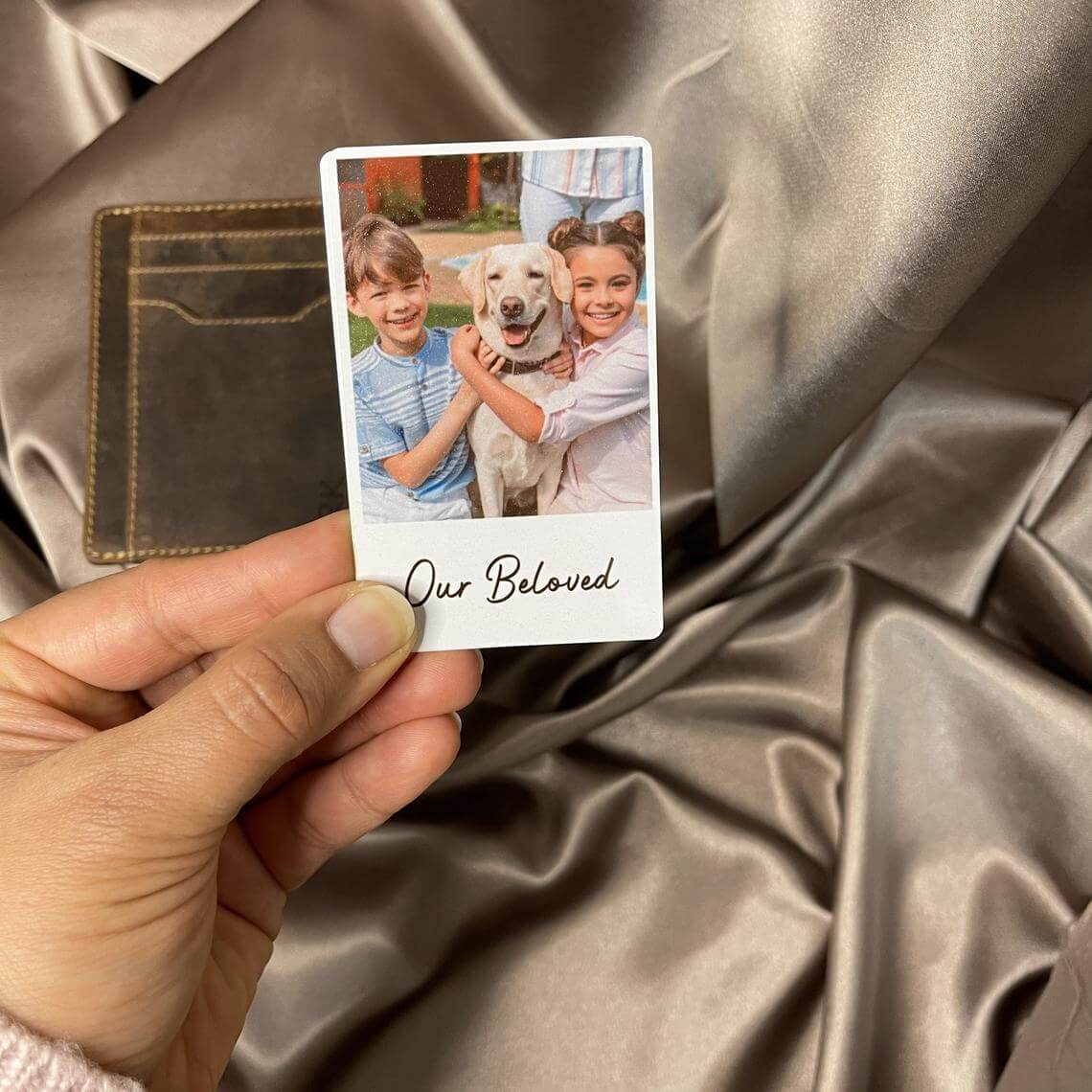 Personalised Photo Wallet Card Inserts , Polaroid- KALGHI - KALGHI LEATHER