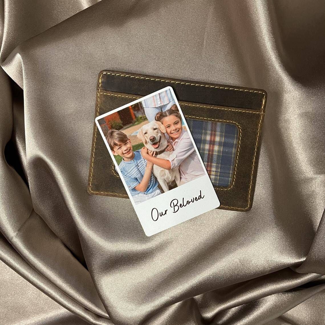 Personalised Photo Wallet Card Inserts , Polaroid- KALGHI - KALGHI LEATHER