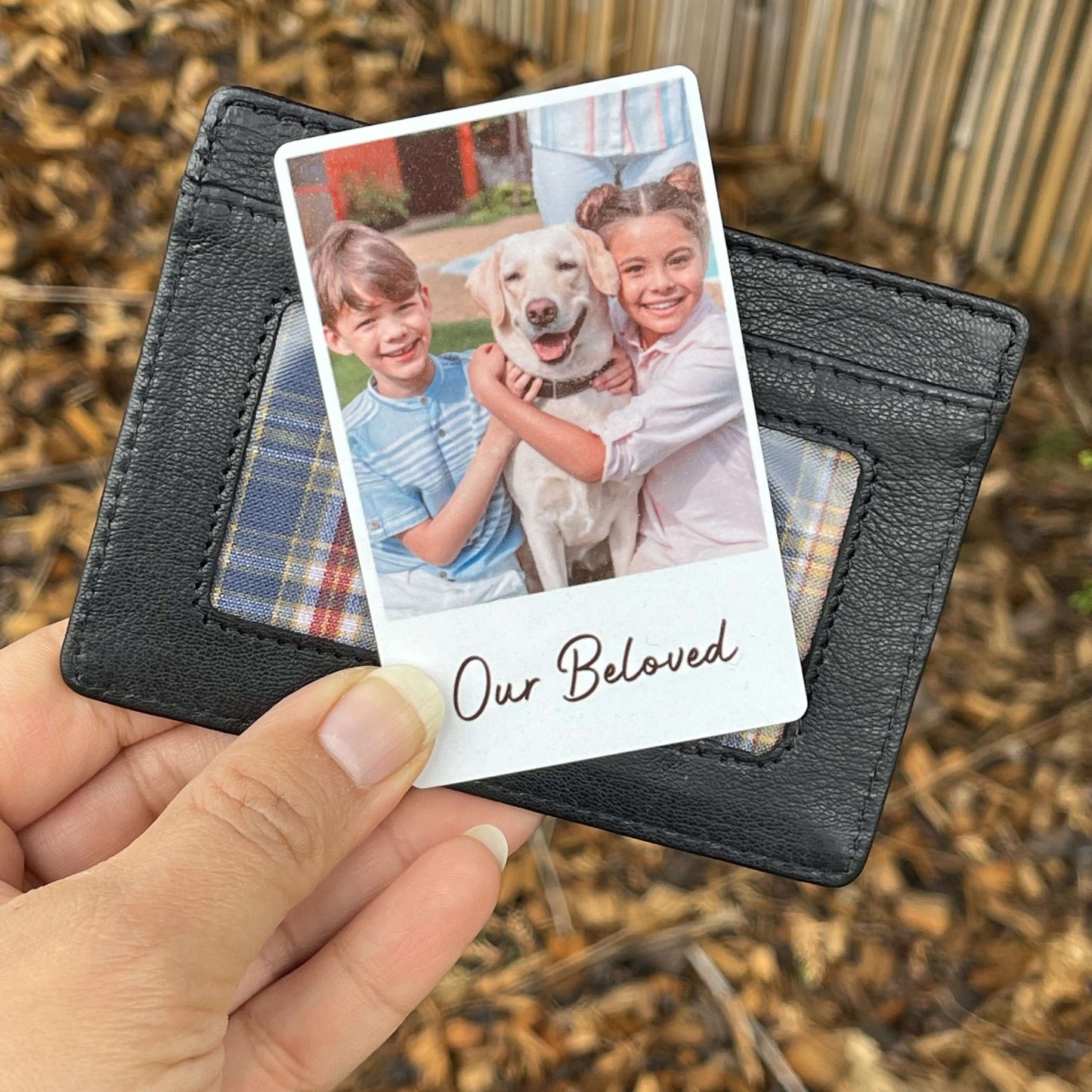 Personalised Photo Wallet Card Inserts , Polaroid- KALGHI - KALGHI LEATHER