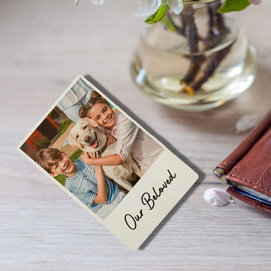 Personalised Photo Wallet Card Inserts , Polaroid- KALGHI - KALGHI LEATHER