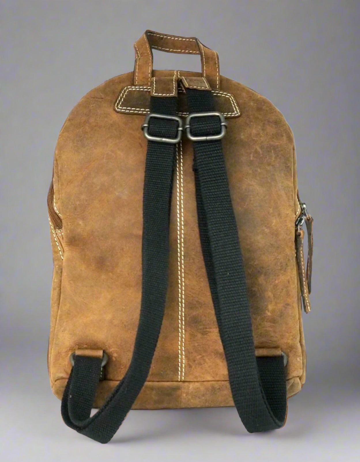 Personalised Ariel Brown Leather Backpack Unisex - KALGHI - KALGHI LEATHER