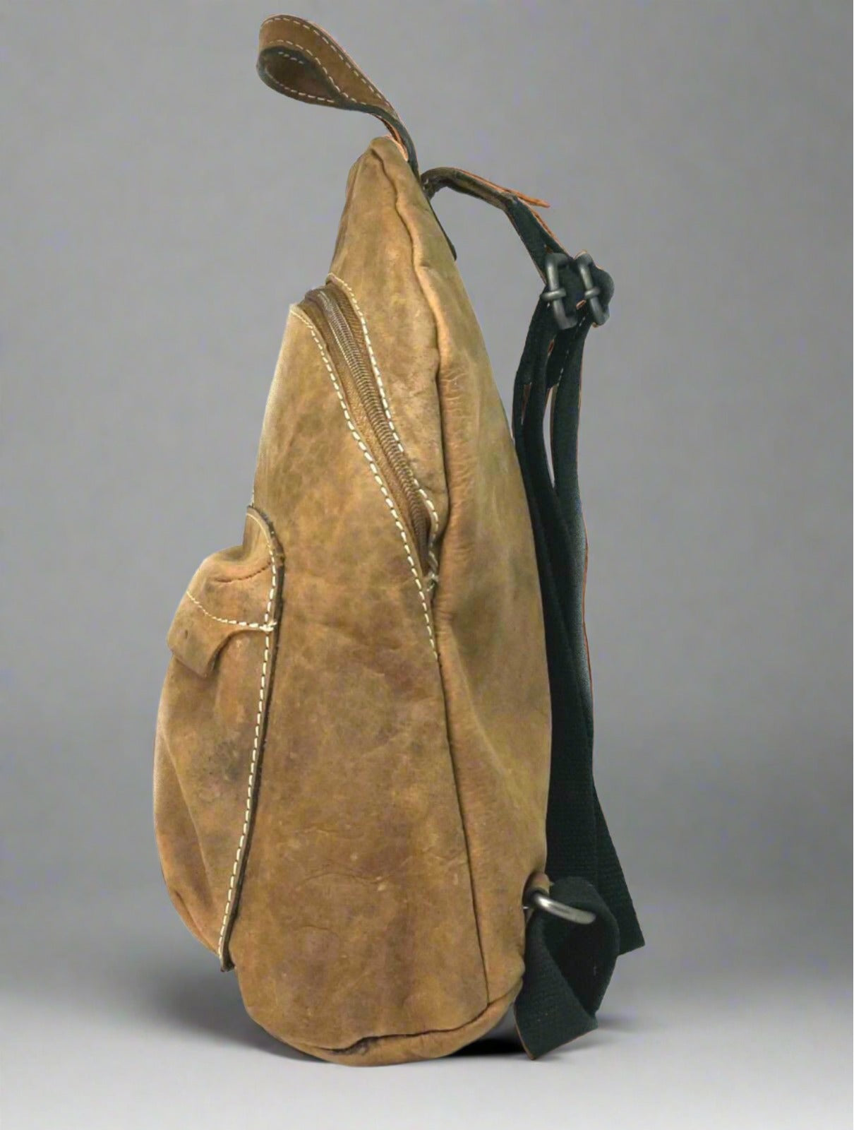 Ariel Brown Leather Backpack Unisex- KALGHI BACKPACK KALGHI