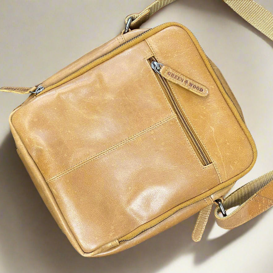 Sultan Leather Shoulder and Cross Body Bag for Men and Women - KALGHI Flat 50% Off KALGHI   