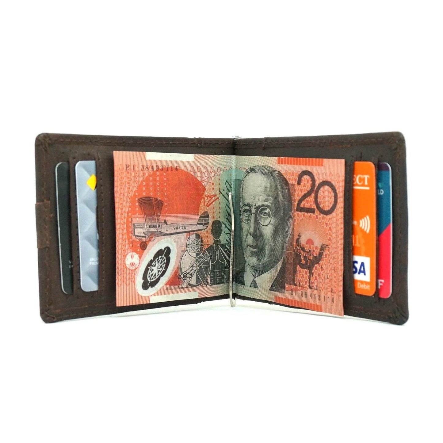 Personalised Money Clip Wallet-KALGHI - KALGHI LEATHER